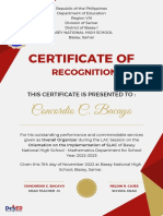 Red Gold Modern Seminar Certificate