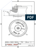 Projeto de peça mecânica com dimensões e especificações técnicas