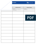 Maintenance Schedule Audit Template: Equipment Name/type Maintenance Task Frequency/Trigger