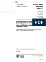 ABNT NBR NM-ISO 7500-1: Norma para Ensaios Mecânicos em Máquinas de Ensaio de Tração/Compressão