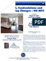 08-23-11 ED - Appraisal, Condominiums and Underwriting Changes