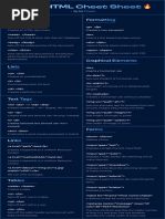 HTML Cheat Sheet | PDF | Cascading Style Sheets | Hyperlink