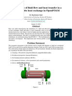CFD Analysis of Fluid Flow and Heat Transfer in A Shell and Tube Heat Exchanger Using OpenFOAM