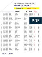 NAT G12 Room Assignment