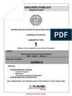 Concurso Público para Professor de Química no Estado de Minas Gerais