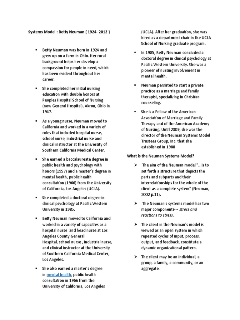 Systems model pdf stress biology system