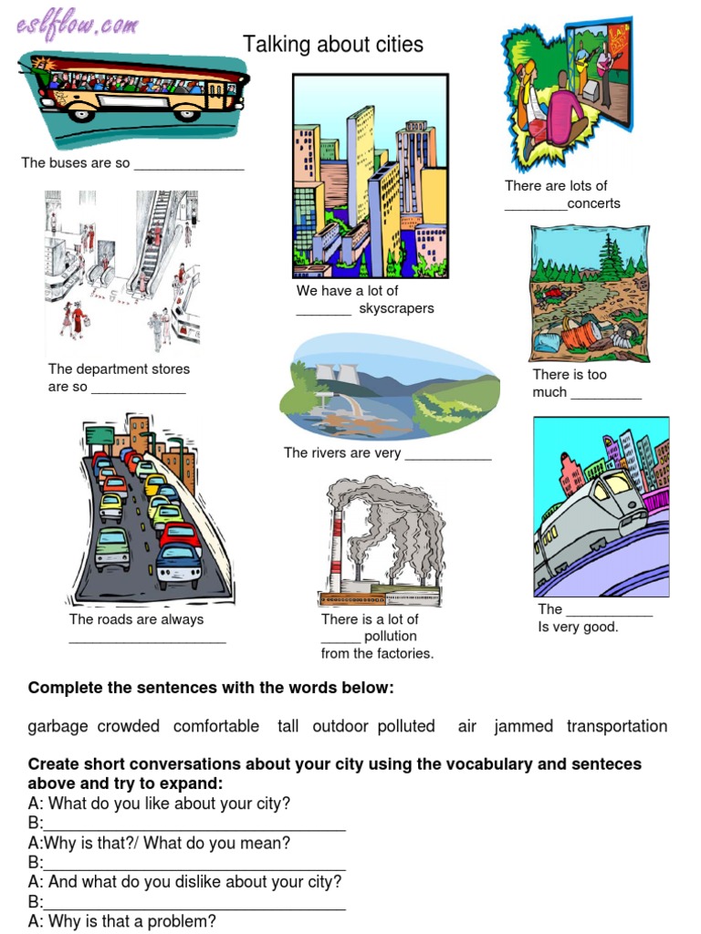 City Vocabulary and Conversations Guide | PDF