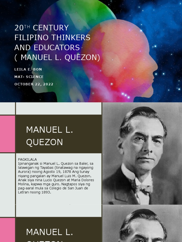 20th Century Filipino Thinkers and Educators PDF Citizenship