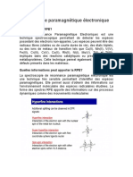 Résonance Paramagnétique Électronique