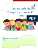 Atividades Complementares 4º Ano Atualizado