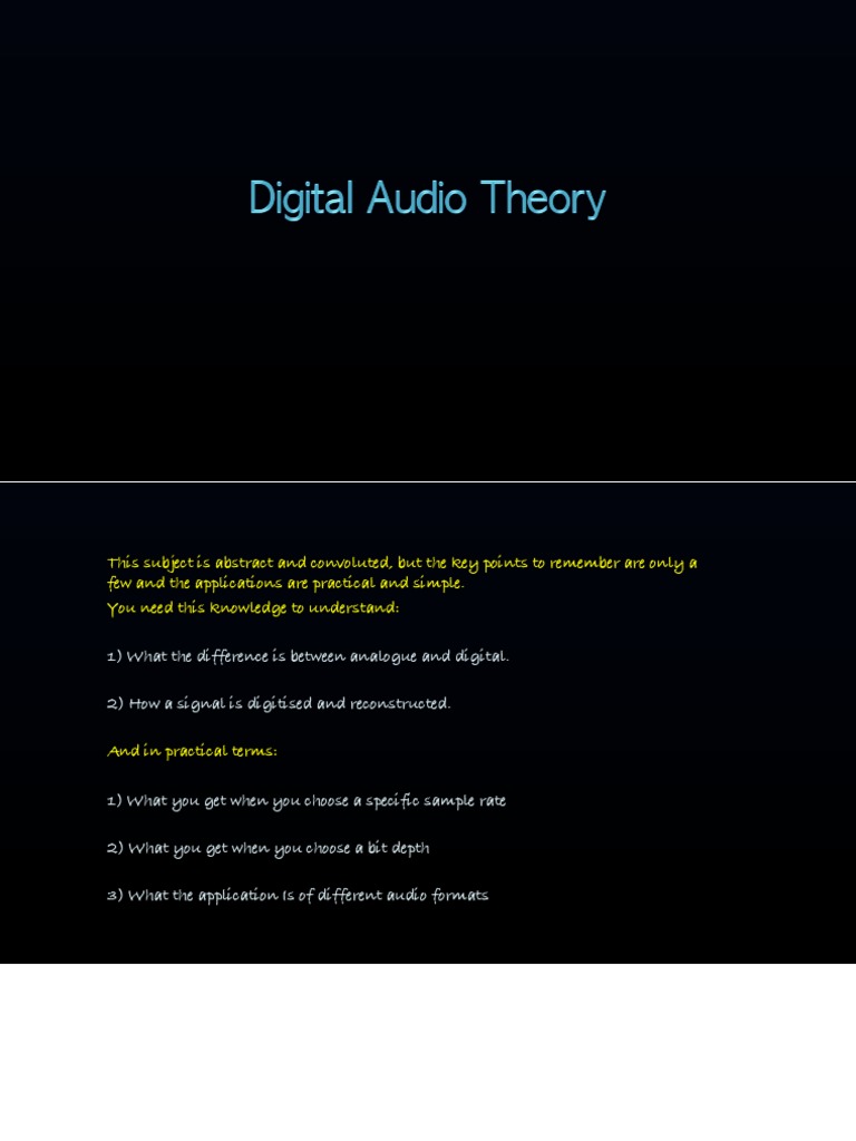 RT Lecture 5 Slides | PDF | Sampling (Signal Processing) | Mp3