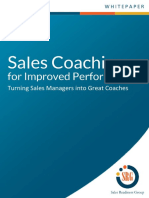 Sales Coaching For Improved Performance