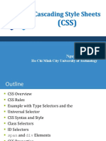 Cascading Style Sheets: Presented by