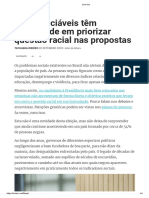 Ribeiro - Tayguara - Presidenciáveis Têm Dificuldade em Priorizar Questão Racial Nas Propostas