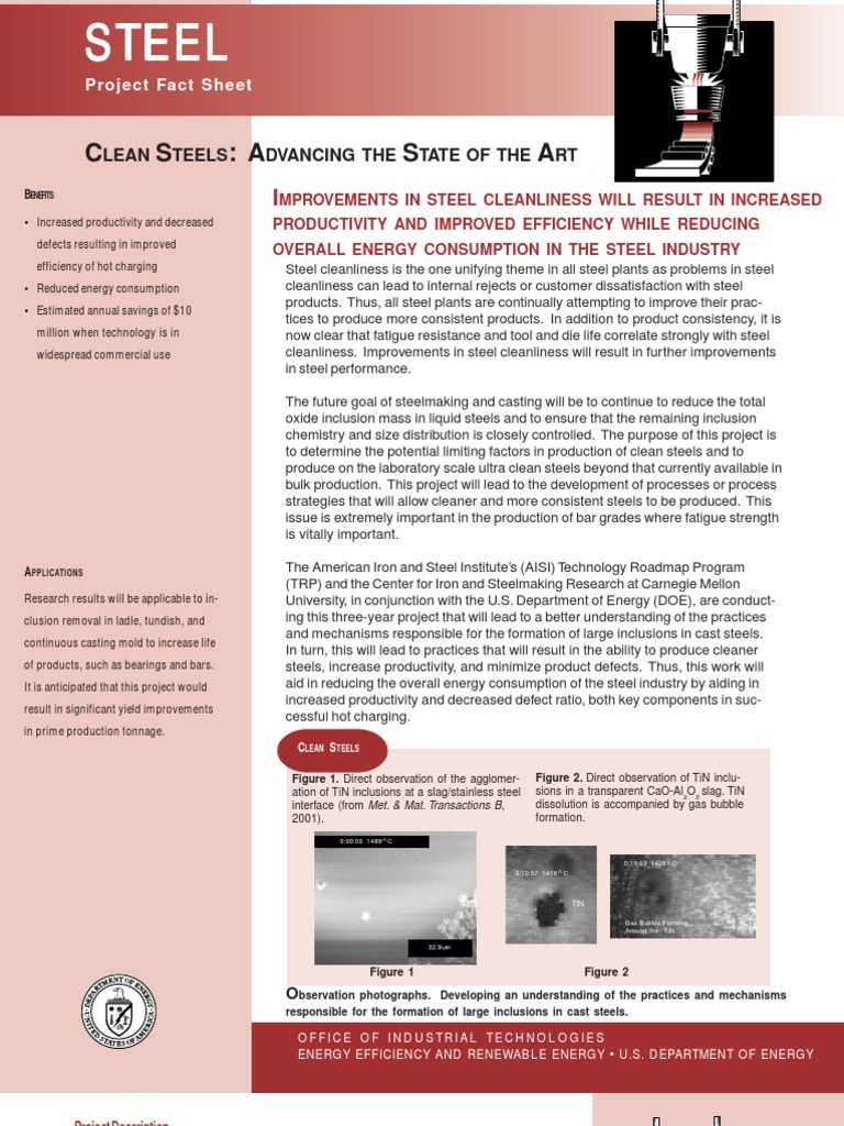 Clean Steels | PDF | Steelmaking | Steel