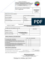 Initial Medical Evaluation Form For JO1 Applicants