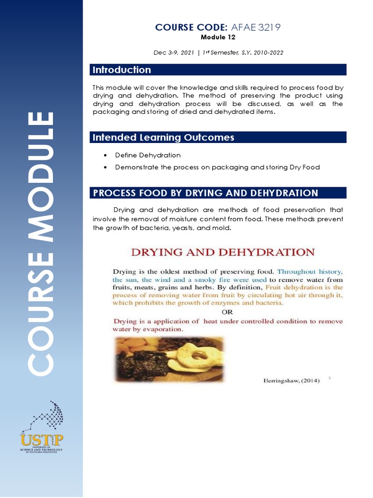 Food Preservation: Drying & Dehydration | PDF | Foods | Packaging And ...