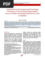 Using Aikido and Transpersonal Psychology Concepts as Tools for Reconciling Conflict, 2016