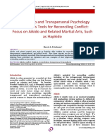 Using Aikido and Transpersonal Psychology Concepts As Tools For Reconciling Conflict, 2016