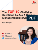 (Drnancyli - Com) The Top10 Clarifying Questions To Ask A Product Management Interviewer