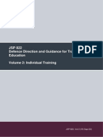 JSP 822 - Vol 2 - Individual Training - v5 - Sept 2022
