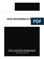 21-BT-041 CIA 1 and 2 Assignment GE1053 (Both Combined)