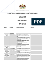 RPT 2022 Matematik Tahun 5 KSSR Semakan Sumberpendidikan