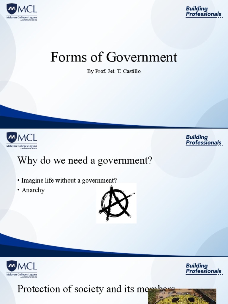 Forms of Government PDF Government Legislature