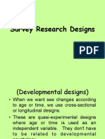 5-Survey Research Designs