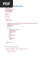 Program On Circular Queue