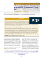 Matching Pragmatic Lithic Analysis and Proper Data Architecture