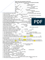 Subject and Verb Agreement