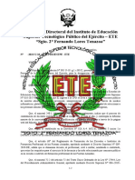 Designación del Comité de Evaluación y Selección para el proceso de captación de personal docente civil en la ETE