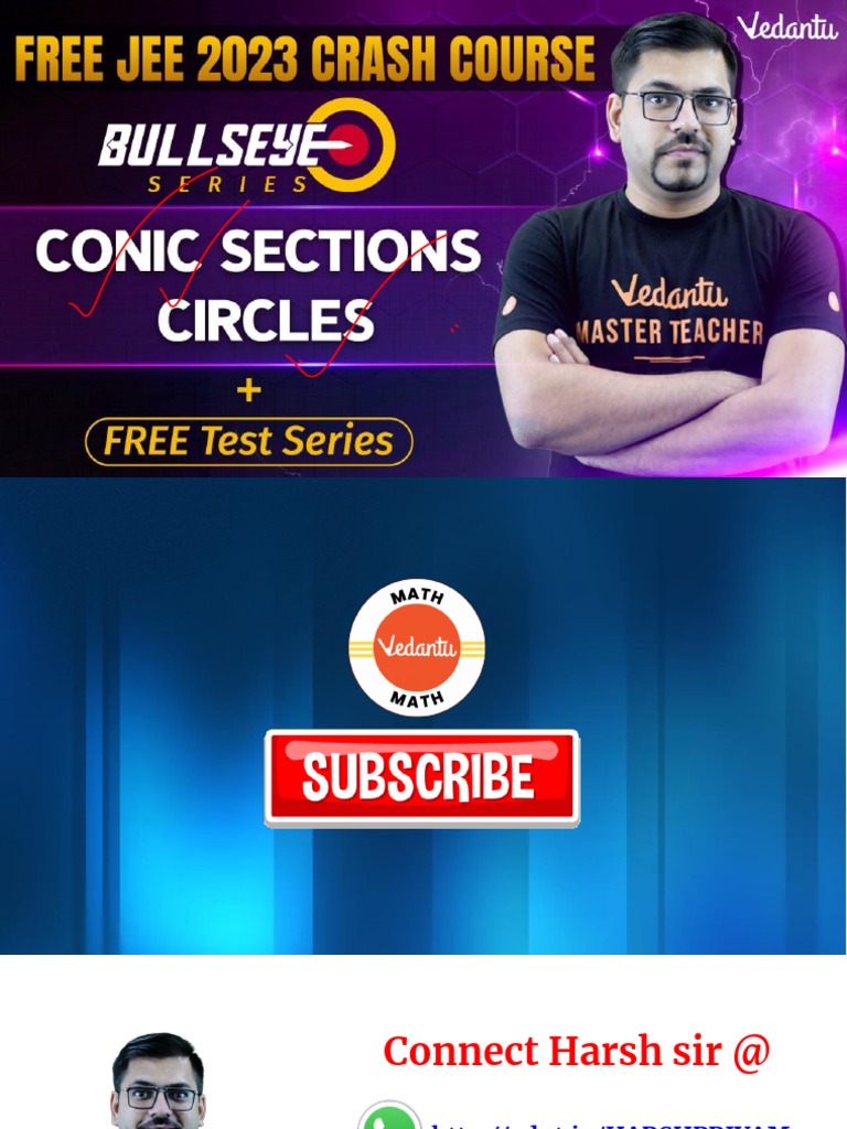 JEE+Crash+Course+ +Phase+I+ +circles+ +vmath | PDF | Circle | Tangent