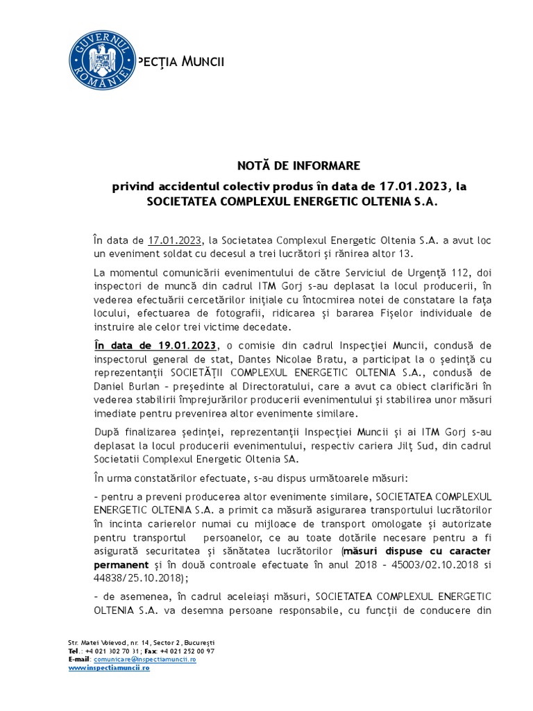 Nota de Informare | PDF