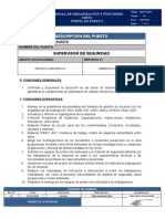 MOF - Perfil de Puesto - Supervisor de Seguridad