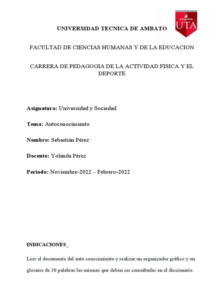 Autoconocimiento Pdf