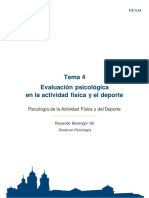 Tema 4 - Evaluación Psicológica en El Deporte