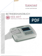 Kalamed KES-601T ECG Machine User Manual in German