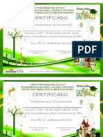 Certificado Pré II Educação Infantil Picuí PB