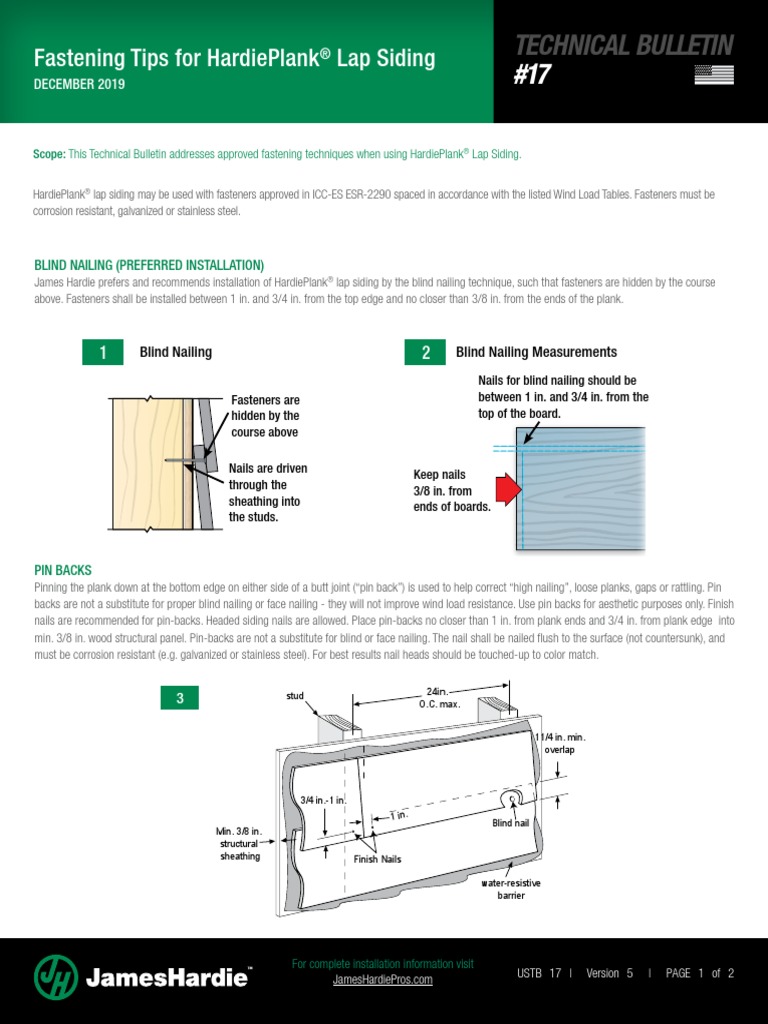 12.2019 Hardie 17FasteningTipsForHardieplankLapSiding PDF