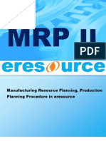 MRPII Manufacturing Resource Planning ERESOURCE