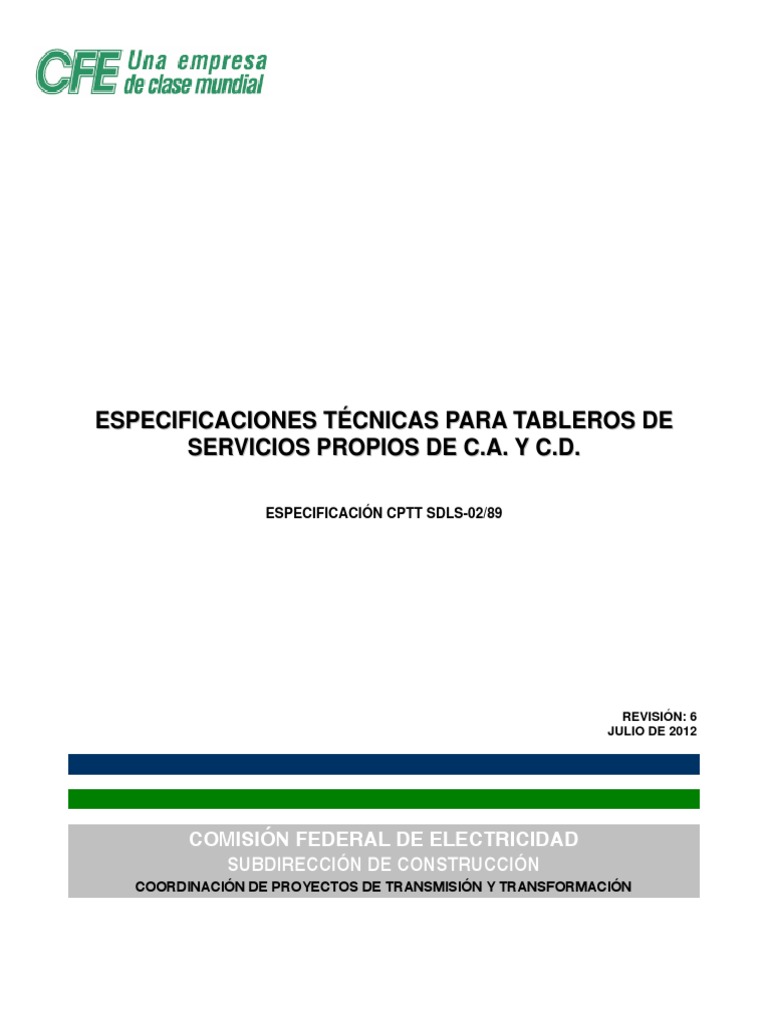 Esp Serv Prop R6 | PDF | Corriente alterna | Corriente continua