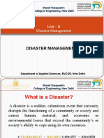 Unit II - Disaster Management