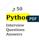 TOP 50 Python Questions
