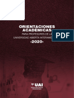 Orientaciones para Profesores UAI