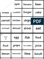 19 Starters Food Words