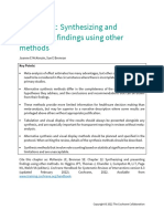 Synthesizing and Presenting Findings Using Other Methods