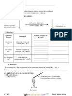 Cours - Chimie Test D'identification - 2ème Sciences (2014-2015) MR Mekni Nejib