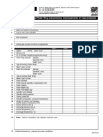 Piston Ring Data Sheet